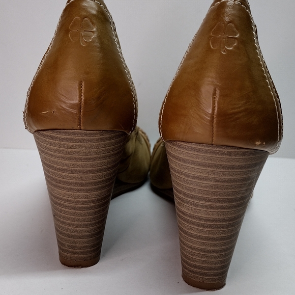 Lucky Brand "Grace" leather wedges shoes size 10M - Picture 8 of 11